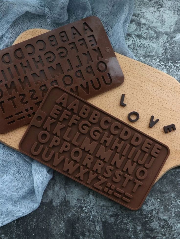 Alphabet Silicone Chocolate Mold