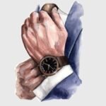 Gentle Man Hand Edible Pre Cut Wafer Topper