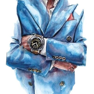 Edible Theme Topper Pre Cut Wafer Paper High Quality - Man Pose Cake Topper