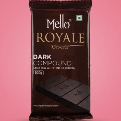 Mello Royale Dark Chocolate Compound Slab/Bar 500 gm