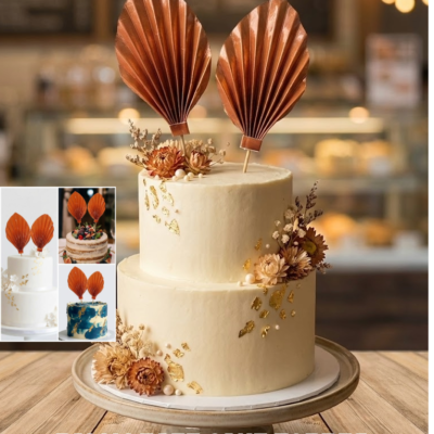 Paper Palm Leaf Artificial Cake Topper/Topper For Cake
