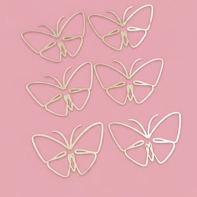 Acrylic Butterfly Cutout Topper-5Pcs