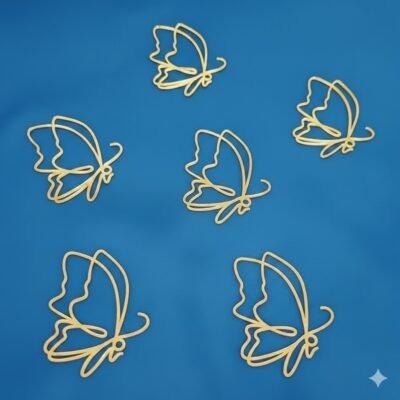 Acrylic Butterfly Cutout Topper-5Pcs